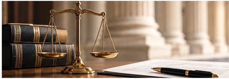 Documents juridiques et balance de justice